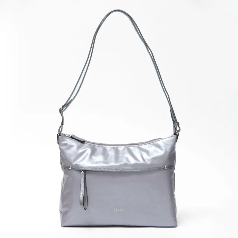 PELLE BORSA ペレボルサ アライブ ショルダーバッグ ガンメタリック