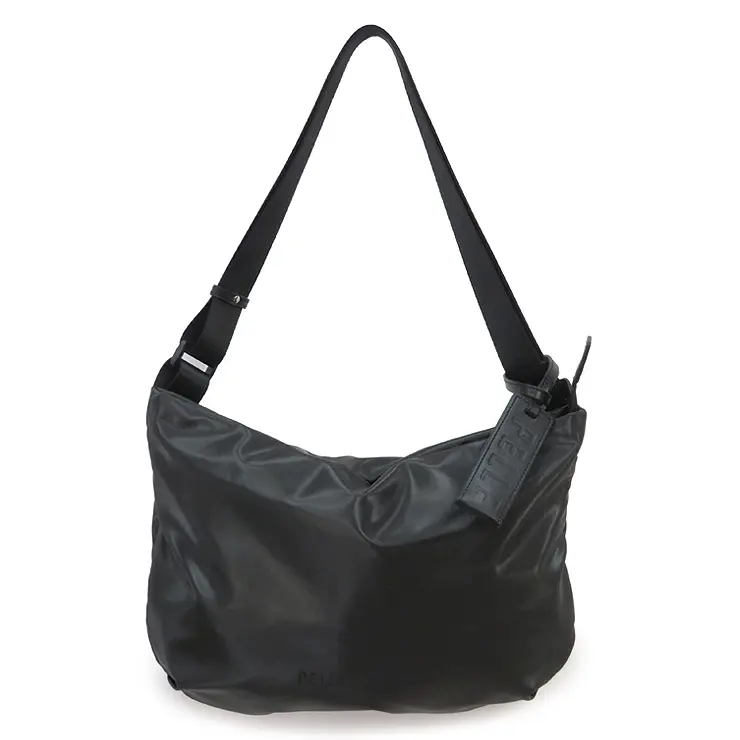 PELLE BORSA ペレボルサ Cheers  ラウンド ショルダーバッグ ブラック