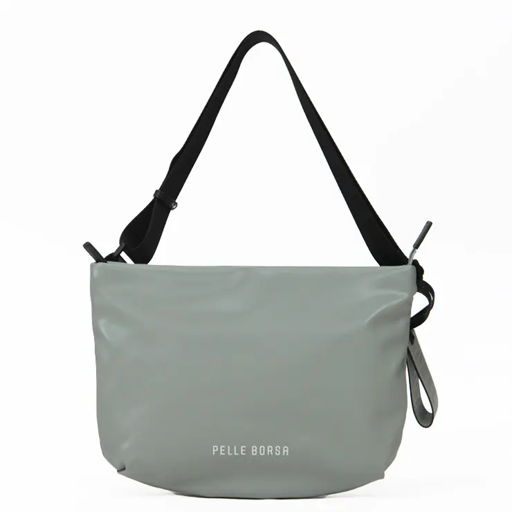PELLE BORSA ペレボルサ Cheers  ラウンド ショルダーバッグ セージグリーン