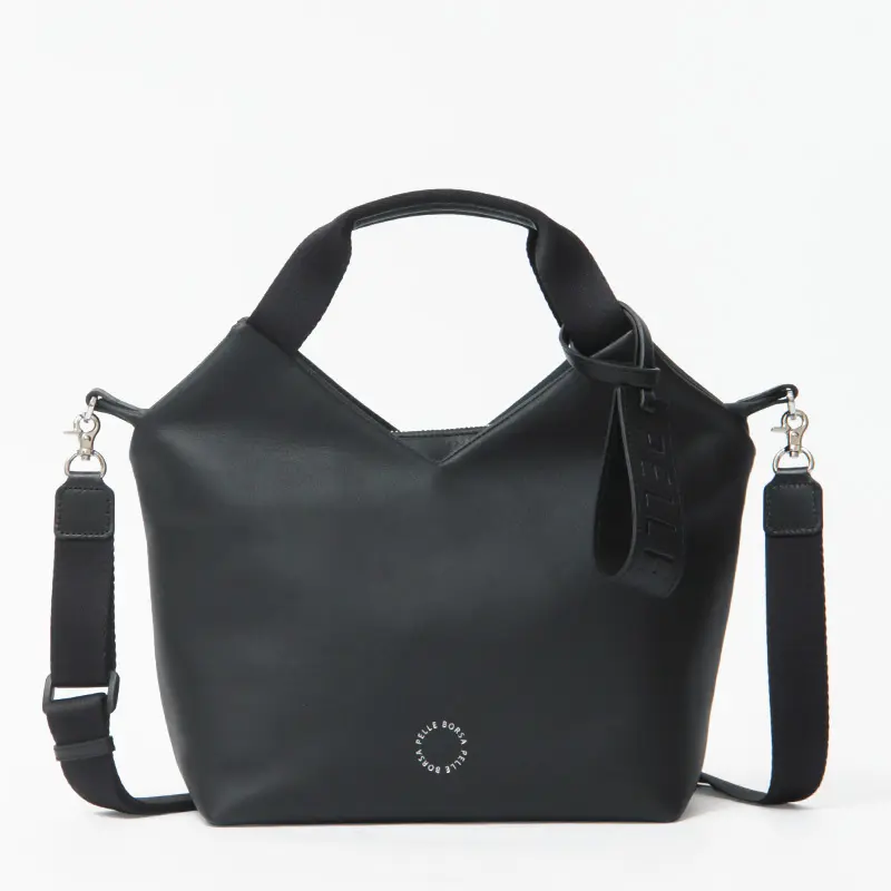 PELLE BORSA ペレボルサ CHEERS LEATHER 2way トートバッグ ブラック