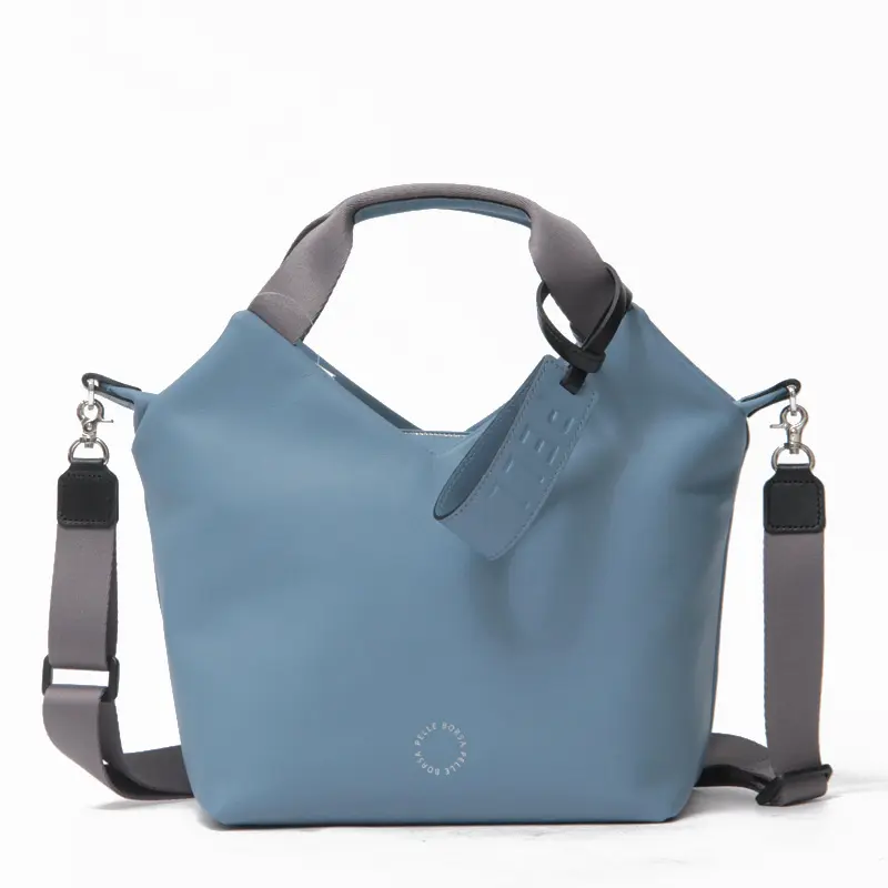 PELLE BORSA ペレボルサ CHEERS LEATHER 2way トートバッグ ブルー