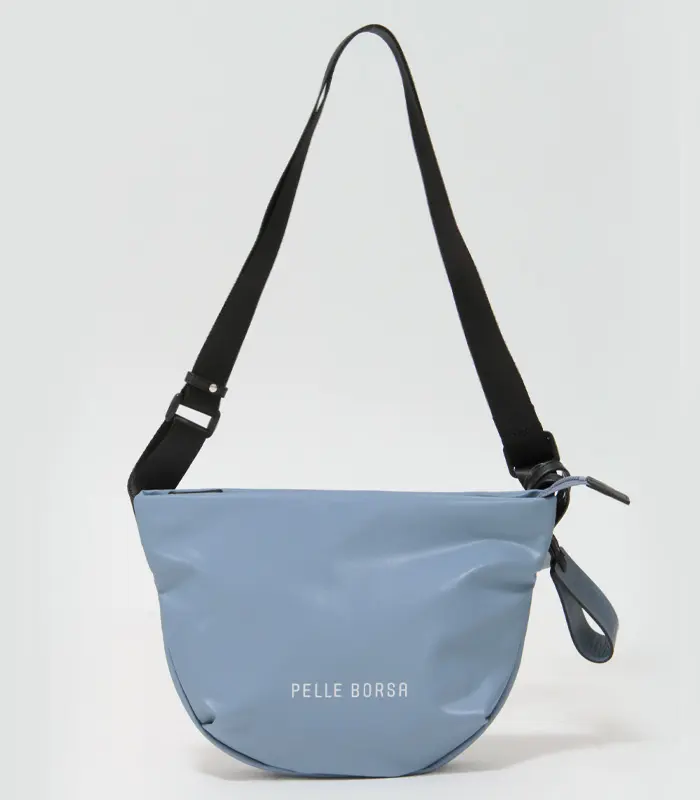PELLE BORSA ペレボルサ チアーズ コンパクト ラウンドショルダー ブルージェイ