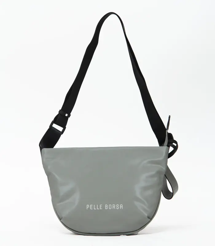 PELLE BORSA ペレボルサ チアーズ コンパクト ラウンドショルダー セージグリーン