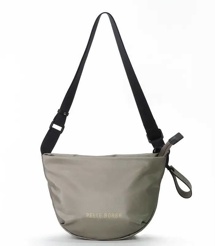 PELLE BORSA ペレボルサ チアーズ コンパクト ラウンドショルダー トープ