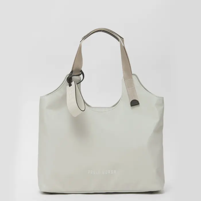 PELLE BORSA ペレボルサ チアーズ  A4トートバッグ アイボリー