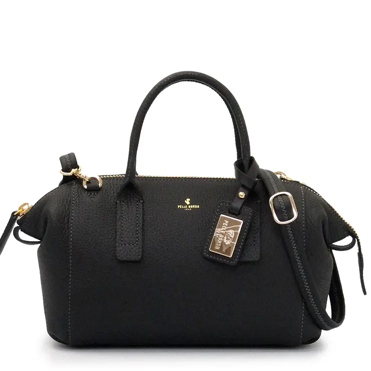 PELLE BORSA ペレボルサ レネット 2way ボストンバッグ ブラック