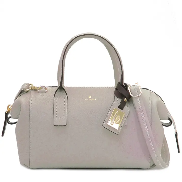 PELLE BORSA ペレボルサ レネット 2way ボストンバッグ グレージュ