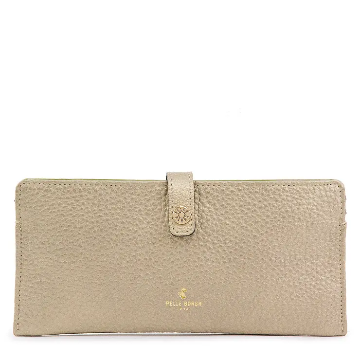 PELLE BORSA ペレボルサ Reinette Goods シュリンクレザー スリムウォレット ゴールド