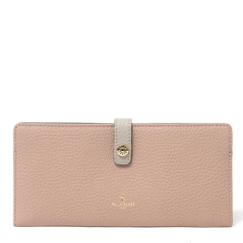 PELLE BORSA ペレボルサ レネットグッズ シュリンクレザー スリムウォレット 4707 スモーキーピンク