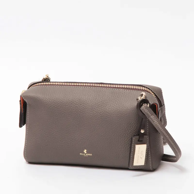 PELLE BORSA ペレボルサ レネット レザー ショルダーバッグ トープ