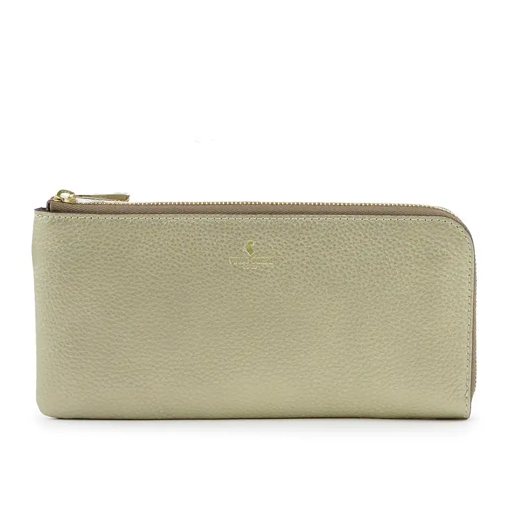 PELLE BORSA ペレボルサ レネットグッズ L字ファスナー 長財布 ゴールド