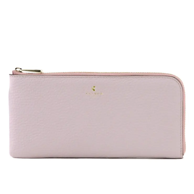 PELLE BORSA ペレボルサ レネットグッズ L字ファスナー 長財布 ライラック