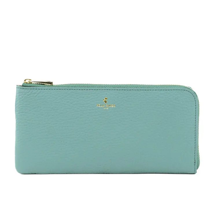 PELLE BORSA ペレボルサ レネットグッズ L字ファスナー 長財布 ミントグリーン