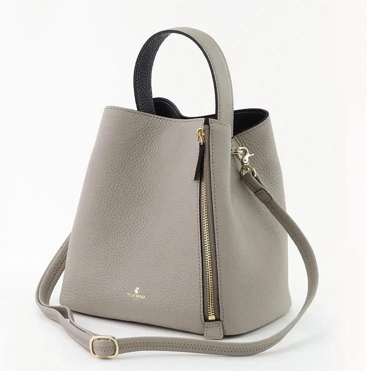 PELLE BORSA ペレボルサ Reinette レザー 2way ショルダーバッグ グレージュ