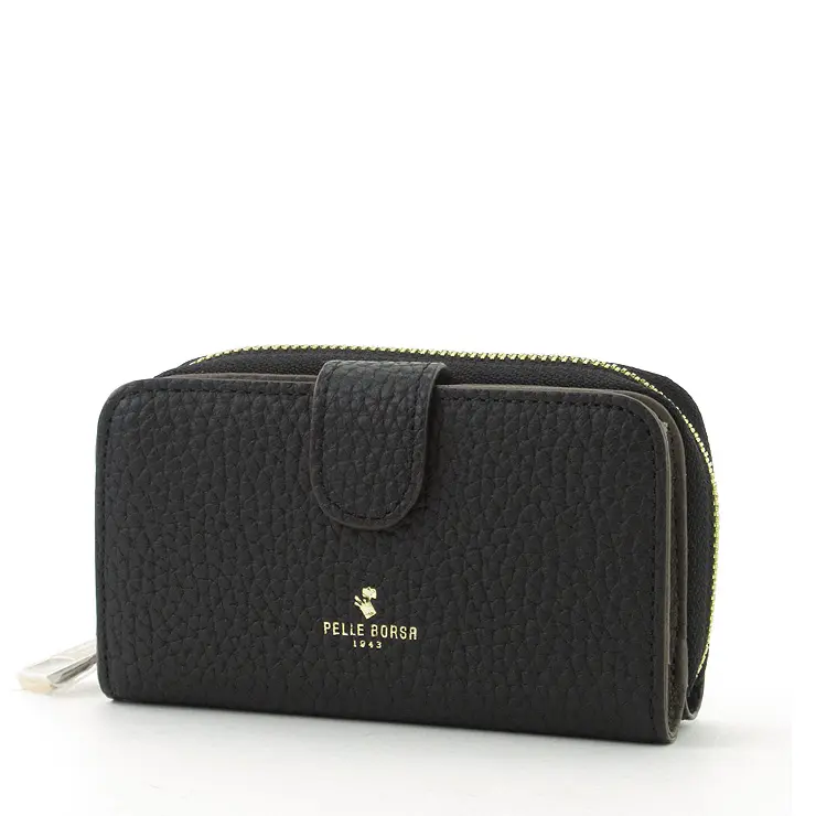 PELLE BORSA ペレボルサ Reinette Goods シュリンクレザー  キーケース ブラック