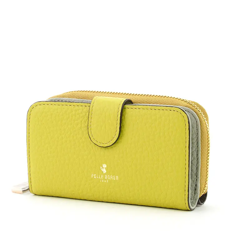 PELLE BORSA ペレボルサ Reinette Goods シュリンクレザー  キーケース イエロー
