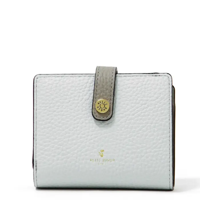 PELLE BORSA ペレボルサ Reinette Goods 型押しシュリンク 二つ折り財布 オフホワイト