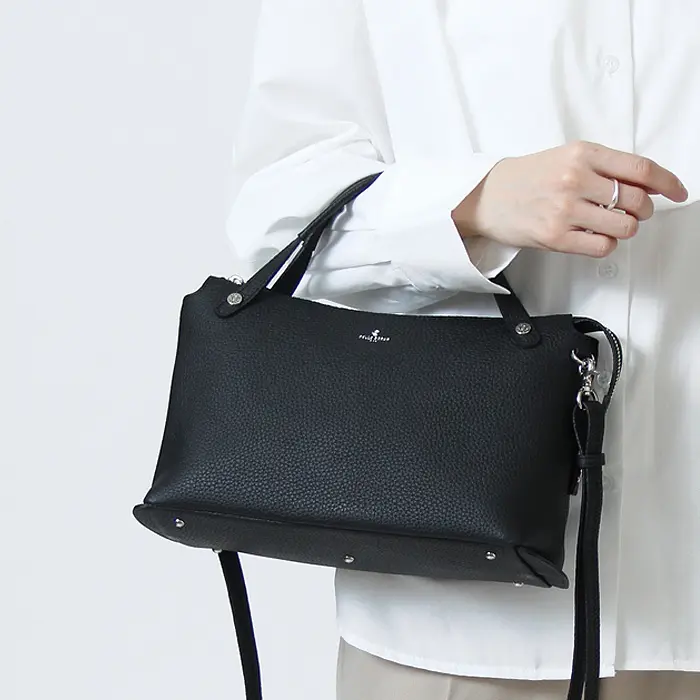 PELLE BORSA ペレボルサ レネット レザー  2way ハンドバッグ
