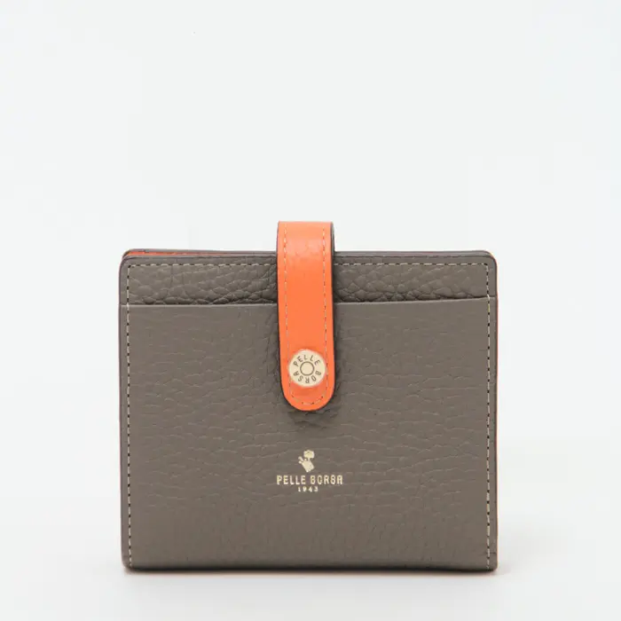 PELLE BORSA ペレボルサ レネットグッズ 二つ折り財布 トープ