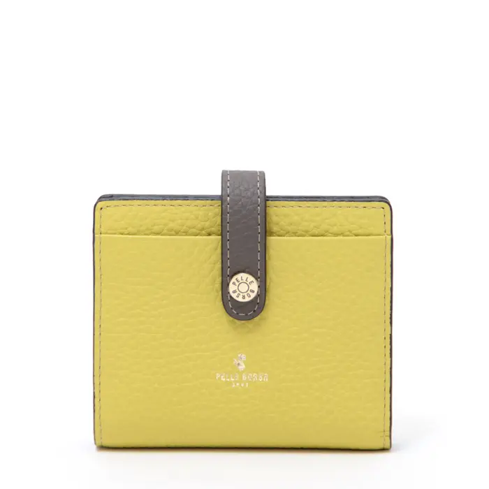 PELLE BORSA ペレボルサ レネットグッズ 二つ折り財布 イエロー
