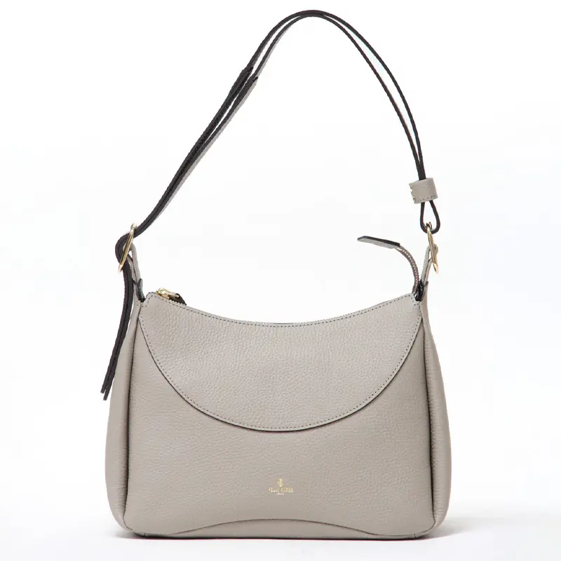 PELLE BORSA ペレボルサ レネット シュリンクレザー 2way ワンショルダーバッグ グレージュ