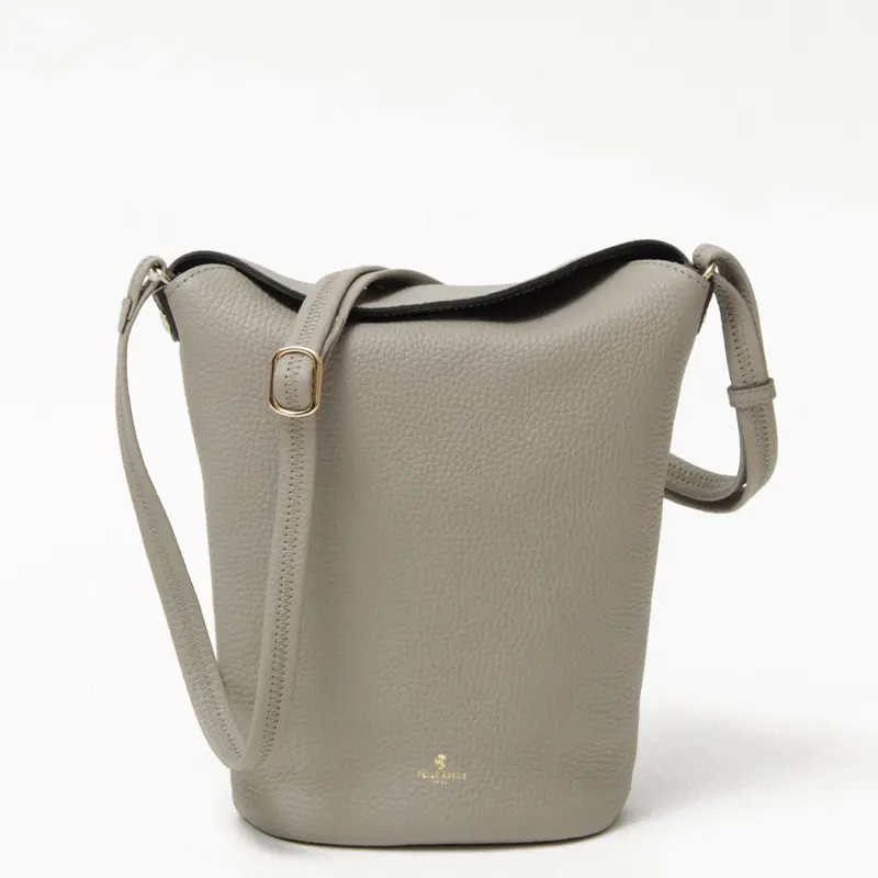 PELLE BORSA ペレボルサ レネット縦型ショルダーバッグ グレージュ