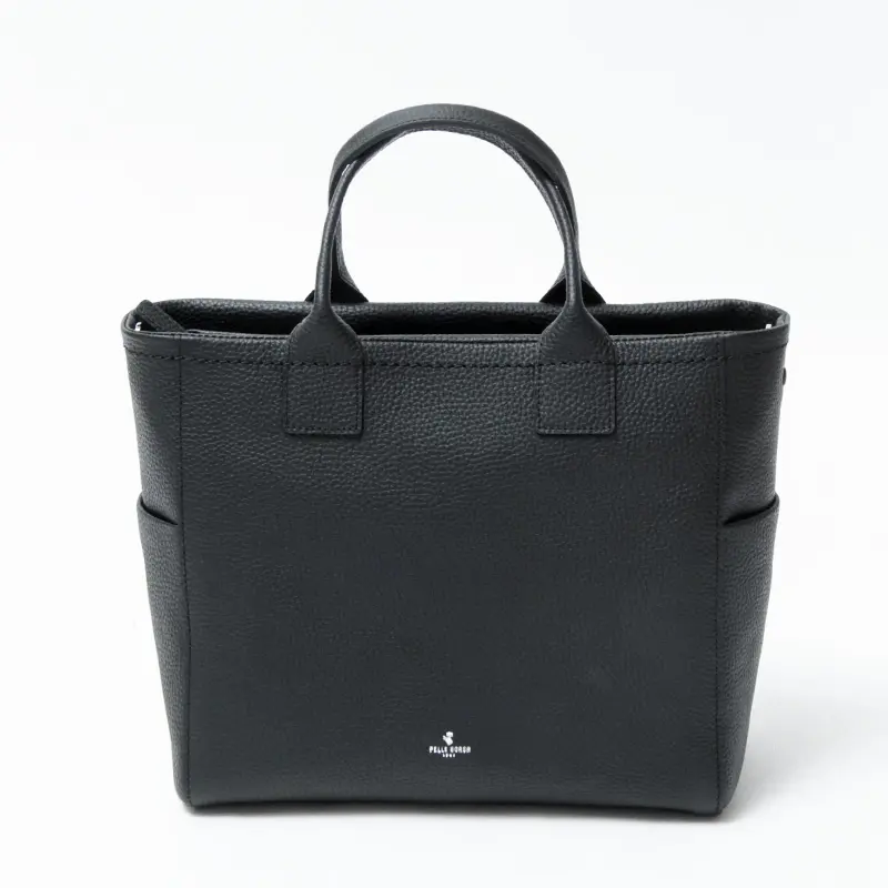 PELLE BORSA ペレボルサ レネット ミディアムトートバッグ ブラック