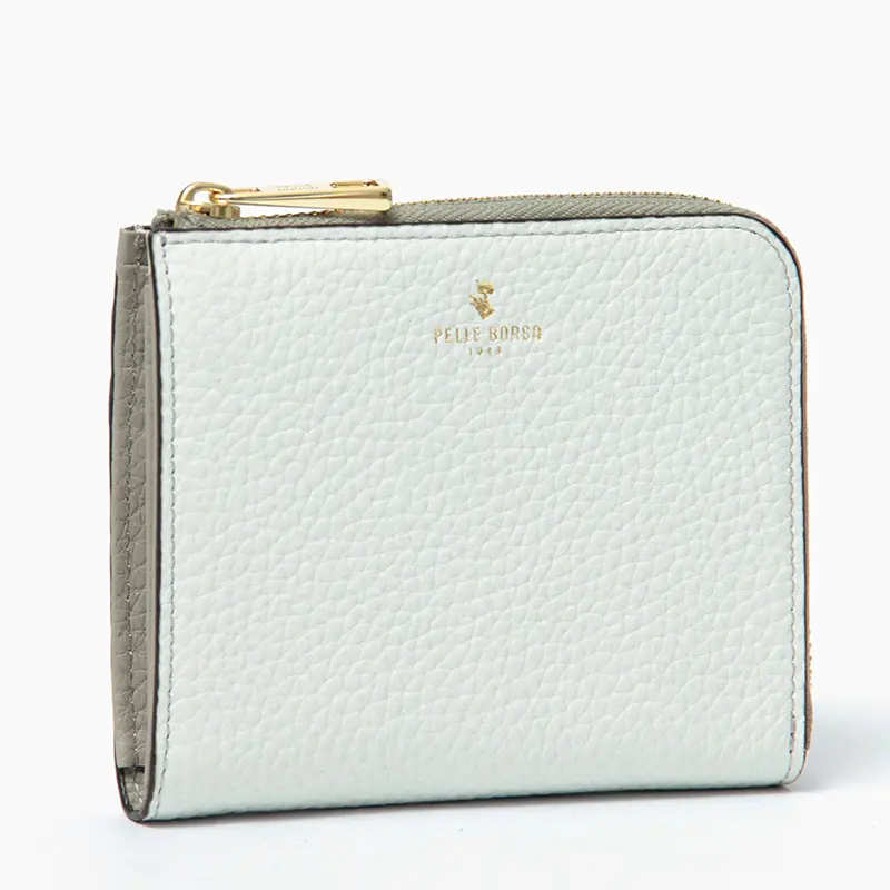 PELLE BORSA ペレボルサ REINETTE GOODS シュリンクレザー コンパクト財布 オフホワイト