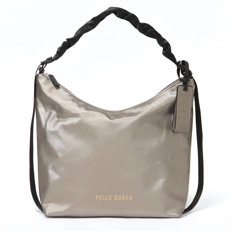 PELLE BORSA ペレボルサ チアーズ  シャーリングハンドル ショルダーバッグ トープ