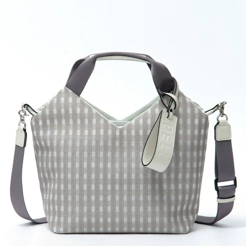 PELLE BORSA ペレボルサ Breezia 2way ハンドバッグ アイボリー