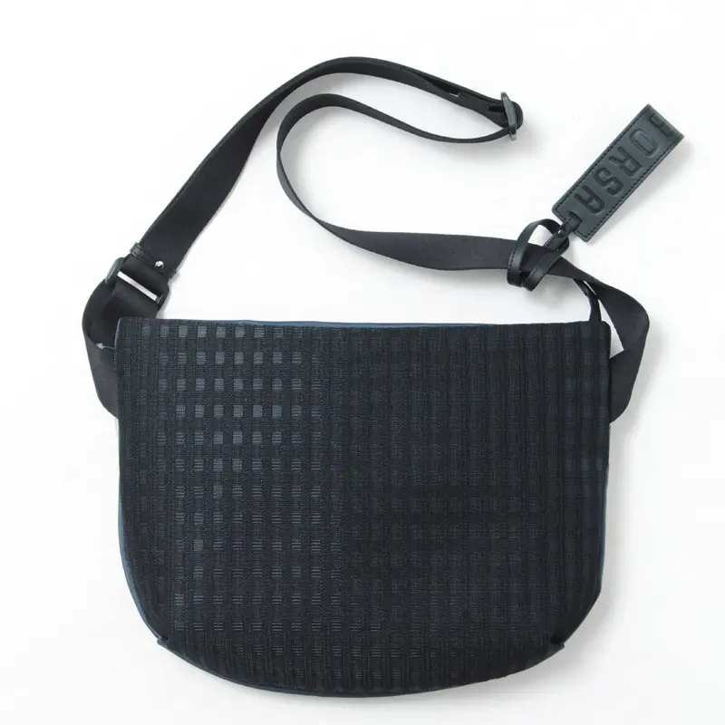 PELLE BORSA ペレボルサ Breezia ラウンド ショルダーバッグ ネイビー
