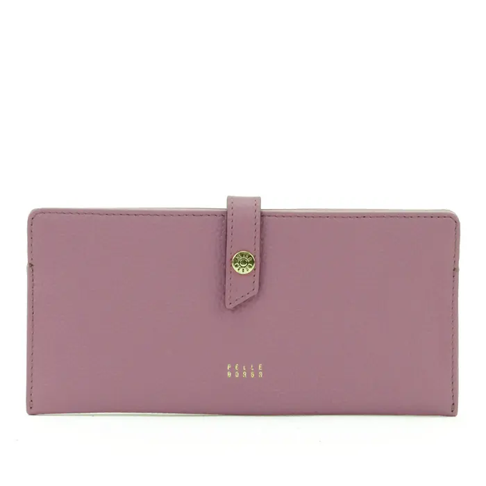 PELLE BORSA ペレボルサ フィーネグッズ スリムウォレット モーヴ