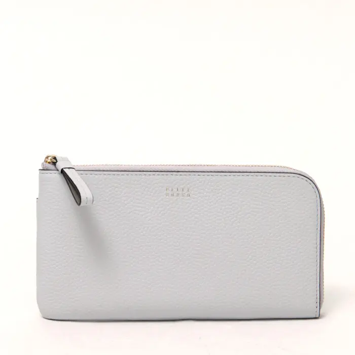 PELLE BORSA ペレボルサ Fine Goods L字ファスナー コンパクト 長財布 アイスグレー
