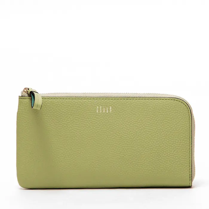PELLE BORSA ペレボルサ Fine Goods L字ファスナー コンパクト 長財布 レタスグリーン