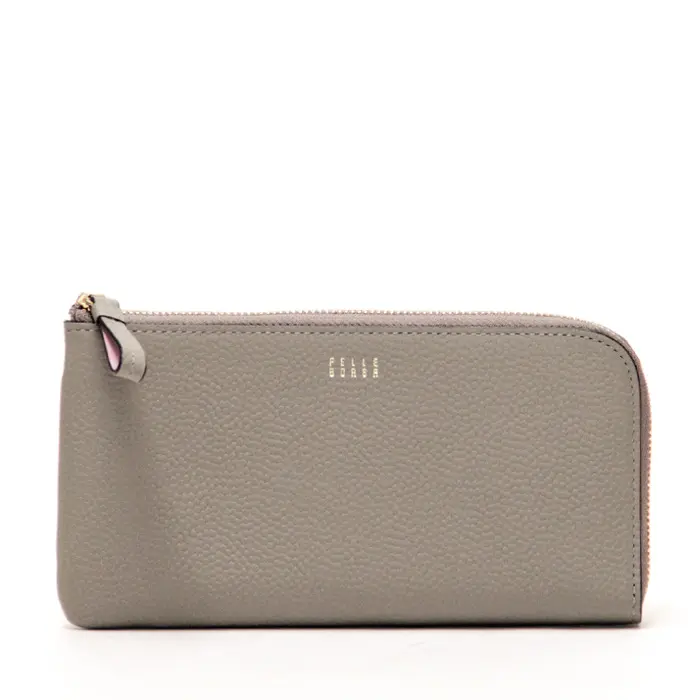PELLE BORSA ペレボルサ Fine Goods L字ファスナー コンパクト 長財布 トープ