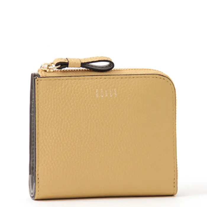 PELLE BORSA ペレボルサ Fine Goods L字ファスナー ミニ財布 エクルーベージュ