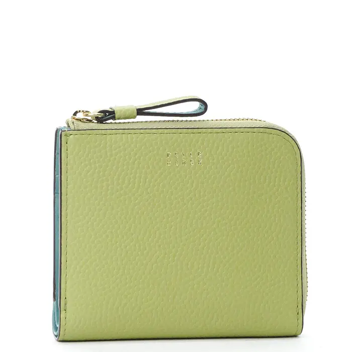 PELLE BORSA ペレボルサ Fine Goods L字ファスナー ミニ財布 レタスグリーン