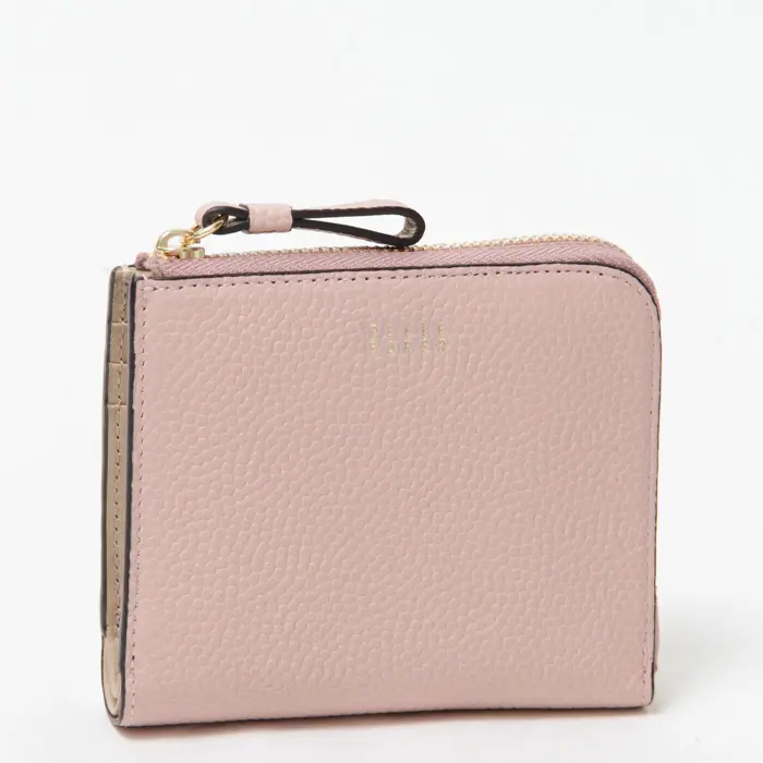 PELLE BORSA ペレボルサ Fine Goods L字ファスナー ミニ財布 ペールピンク