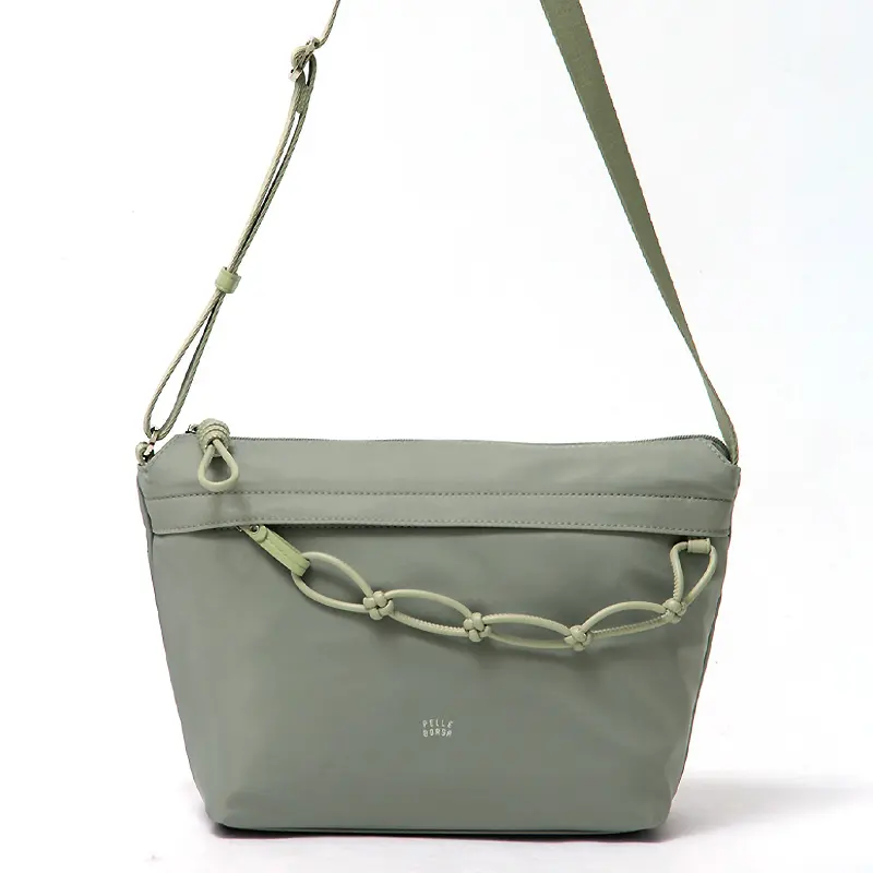 PELLE BORSA ペレボルサ Bloom ポリエステル ショルダーバッグ セージ