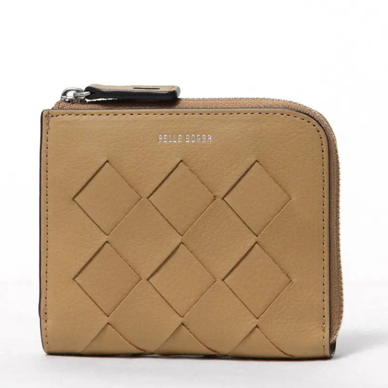 PELLE BORSA ペレボルサ Chrono Weave メッシュL字ファスナー ミニ財布