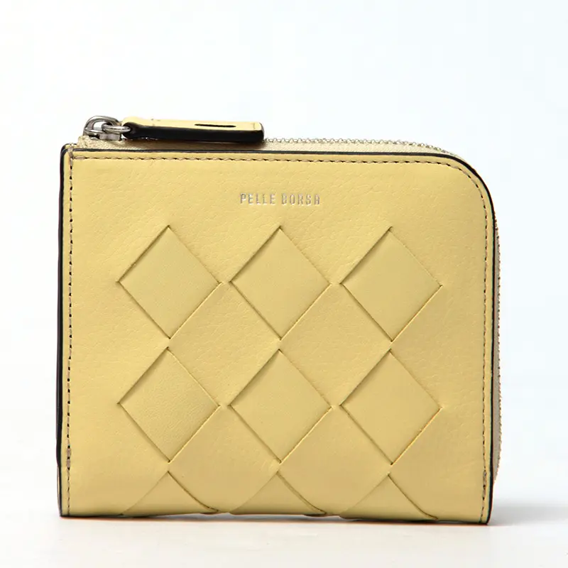 PELLE BORSA ペレボルサ Chrono Weave メッシュL字ファスナー ミニ財布