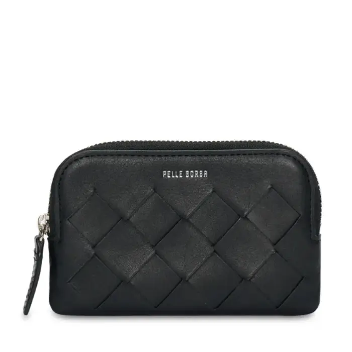 PELLE BORSA ペレボルサ CHRONO WEAVE イントレチャート ラウンドファスナーキーポーチ