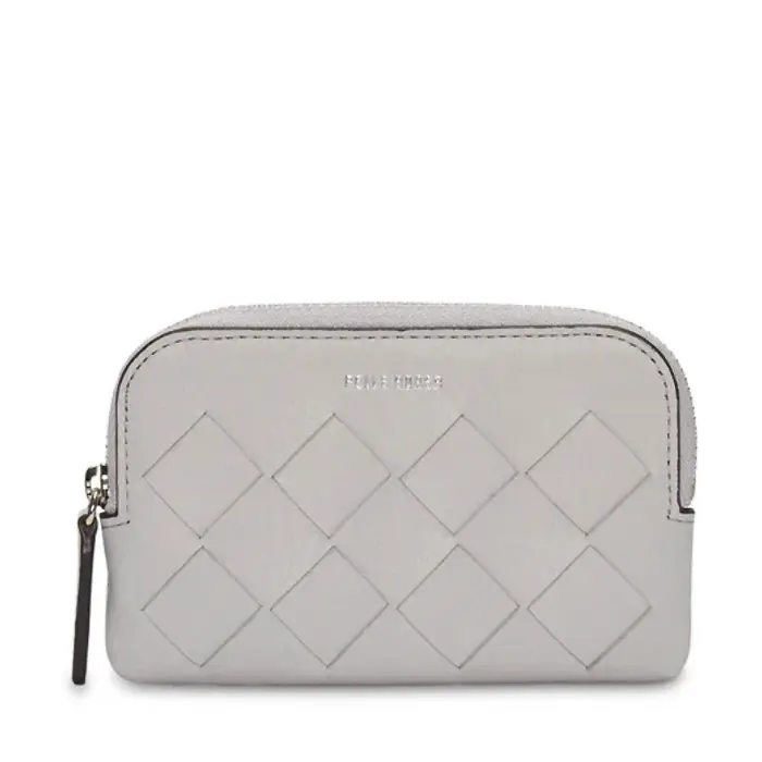 PELLE BORSA ペレボルサ CHRONO WEAVE イントレチャート ラウンドファスナーキーポーチ アイスグレー