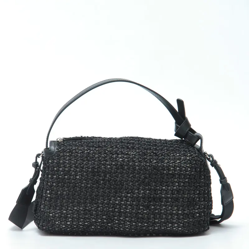 PELLE BORSA ペレボルサ Cesta Box 2way ショルダーバッグ ブラック