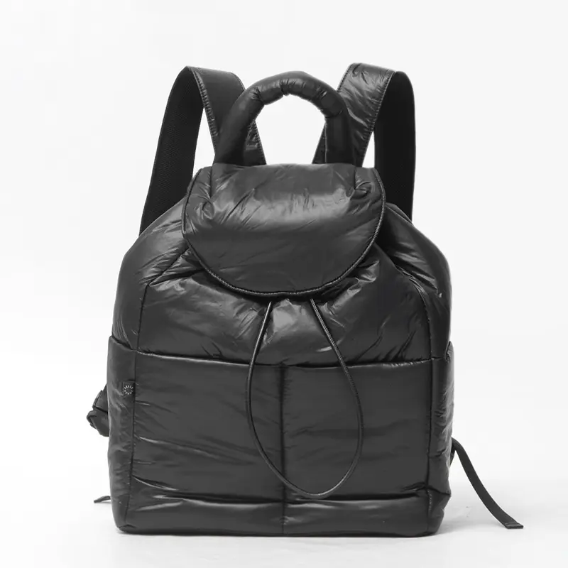 PELLE BORSA ペレボルサ NEO PUFFY  パフィ  撥水ナイロン リュック ブラック