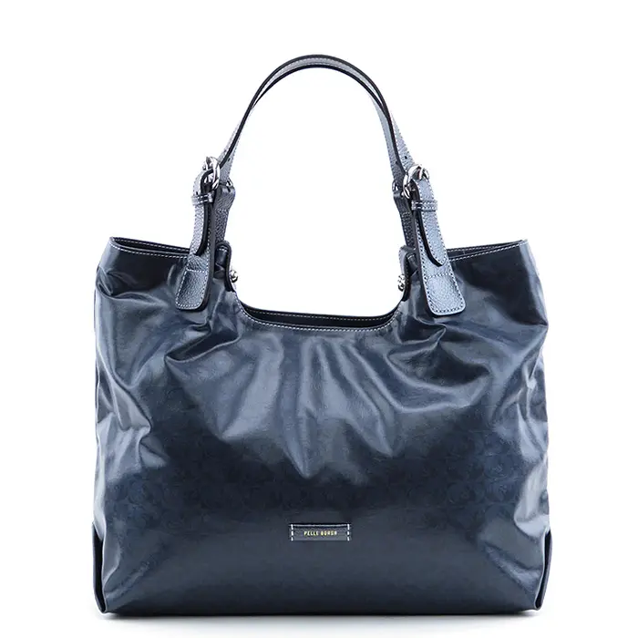 PELLE BORSA ペレボルサ アライブ A4 トートバッグ ネイビー