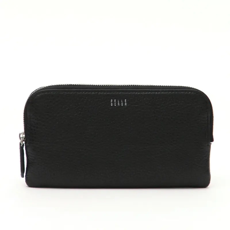 PELLE BORSA ペレボルサ Largo ラウンドファスナー コンパクト 長財布 ブラック