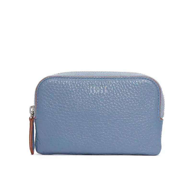 PELLE BORSA ペレボルサ Largo ラウンドファスナー キーケース サックス