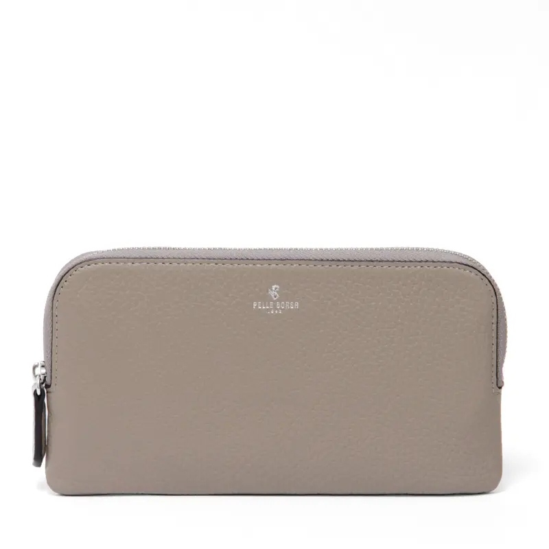 PELLE BORSA ペレボルサ Comfy ラウンドファスナー コンパクト 長財布 トープ