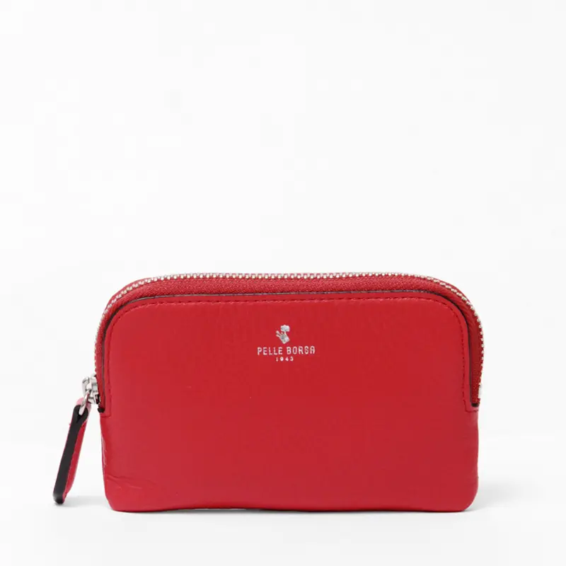 PELLE BORSA ペレボルサ Comfy ラウンドファスナー キーケース レッド